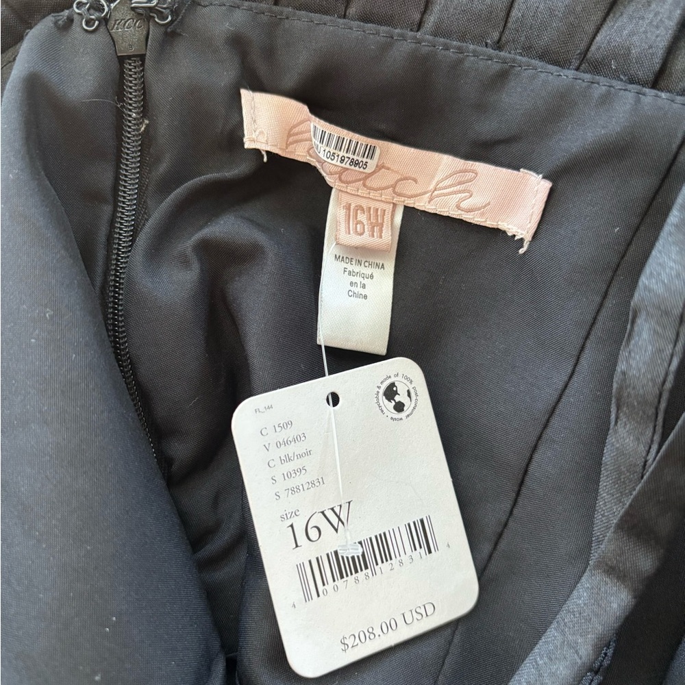 Anthropologie Black Strapless Ruffle Mini Dress - Picture 10 of 12